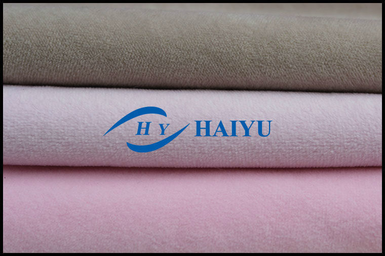 0.5mm 1mm polyster plain minky fabric textile importers knitting fabric